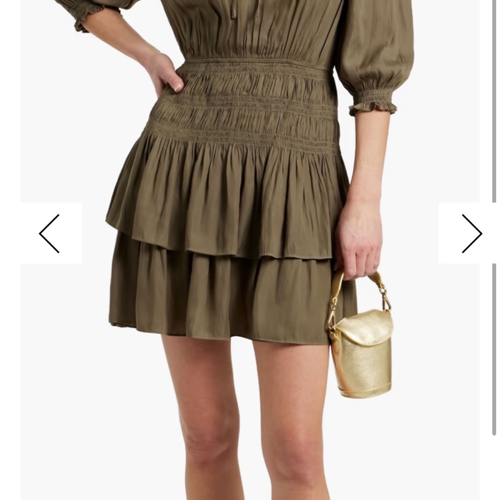 Maje Khaki green Mini Dress